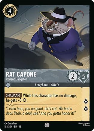 Rat Capone - Rodent Gangster (183/204) - Wilds Unknown Cold Foil