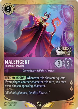 Maleficent - Imperious Traveler (44) - Disney Lorcana Promo Cards Holofoil