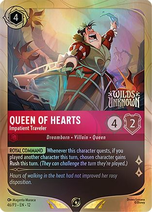 Queen of Hearts - Impatient Traveler (46) - Disney Lorcana Promo Cards Holofoil