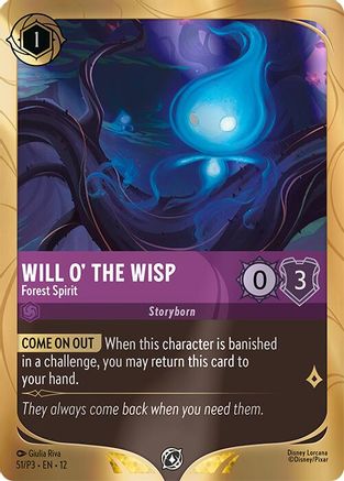 Will o' the Wisp - Forest Spirit (51) - Disney Lorcana Promo Cards Holofoil