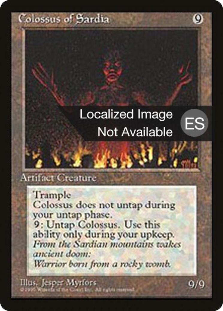 Colossus of Sardia (4BB-) - Fourth Edition Foreign Black Border