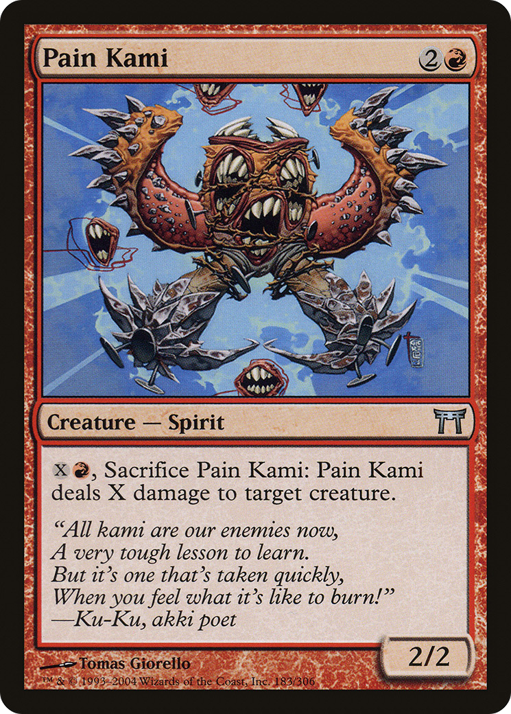 Pain Kami (CHK-183) - Champions of Kamigawa