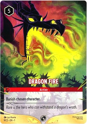 Dragon Fire (9/C2) (9) - Disney Lorcana Promo Cards