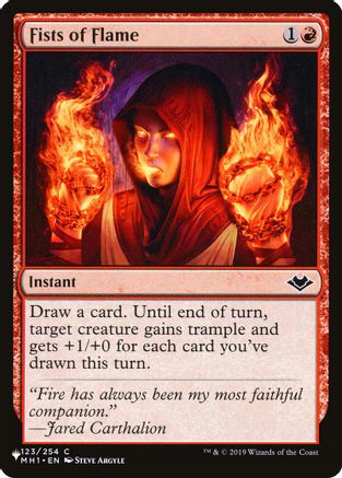Fists of Flame (MH1) (LIST-123) - The List Reprints