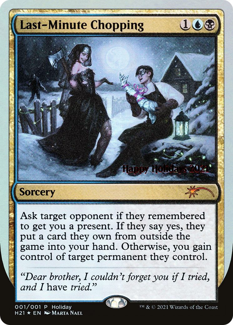Last-Minute Chopping (SPECIAL-001) - Happy Holidays Foil