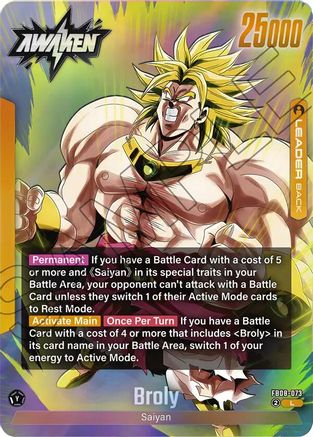 Broly - FB08-073 (FB08-073) - Story Booster 01 Holofoil