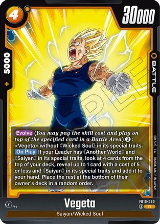 Vegeta - FB10-090 (FB10-090) - Cross Force Holofoil