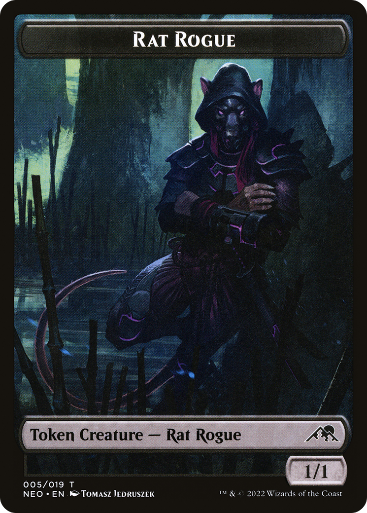 Rat Rogue Token (NEO-005) - Kamigawa: Neon Dynasty Tokens