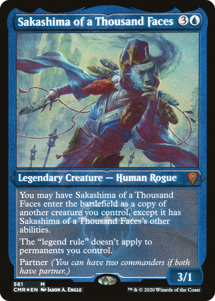 Sakashima of a Thousand Faces (Foil Etched) (CMR-561) - Commander Legends Foil
