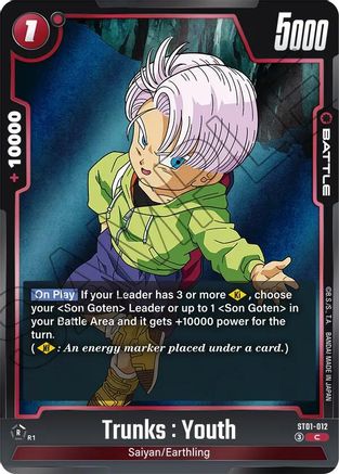 Trunks : Youth - ST01-012 (ST01-012) - Story Booster 01 Holofoil