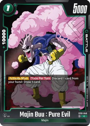 Majin Buu : Pure Evil - ST01-040 (ST01-040) - Story Booster 01 Holofoil