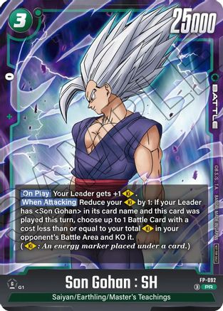 Son Gohan:SH - FP-092 (Ultimate Battle 2026 Vol. 3) (FP-092) - Tournament and Championship Promos Holofoil