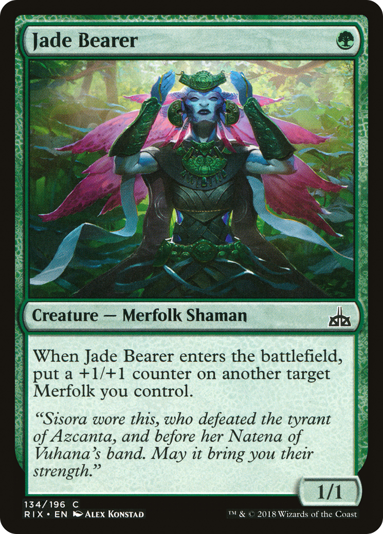Jade Bearer (RIX-134) - Rivals of Ixalan Foil