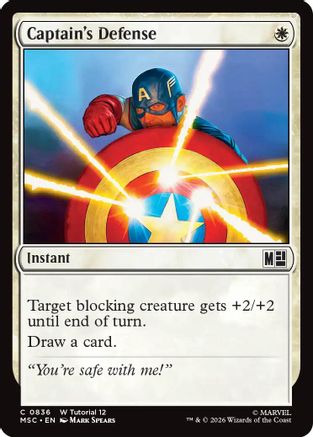 Captain's Defense (MSC-836) - Commander: Marvel Super Heroes