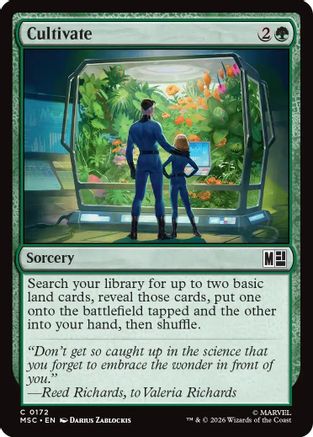 Cultivate (Surge Foil) (MSC-172) - Commander: Marvel Super Heroes Foil