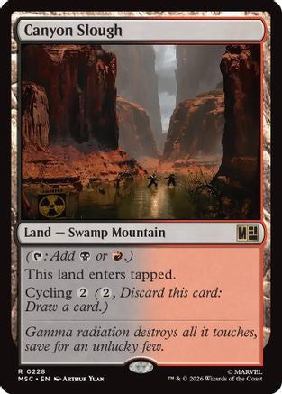 Canyon Slough (Surge Foil) (MSC-228) - Commander: Marvel Super Heroes Foil