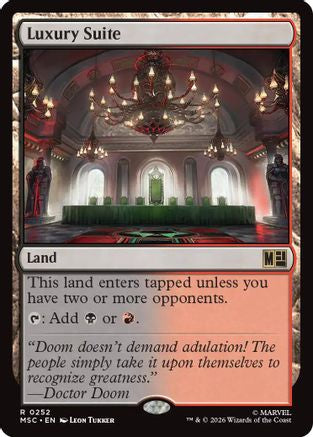 Luxury Suite (Surge Foil) (MSC-252) - Commander: Marvel Super Heroes Foil