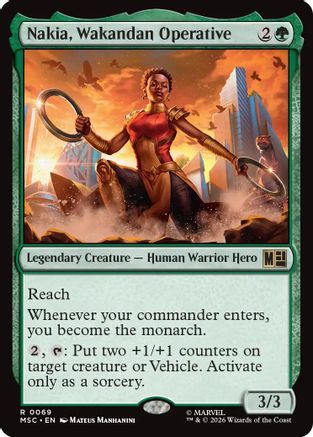 Nakia, Wakandan Operative (Surge Foil) (MSC-069) - Commander: Marvel Super Heroes Foil