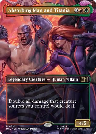 Absorbing Man and Titania (Borderless) (MSC-510) - Commander: Marvel Super Heroes