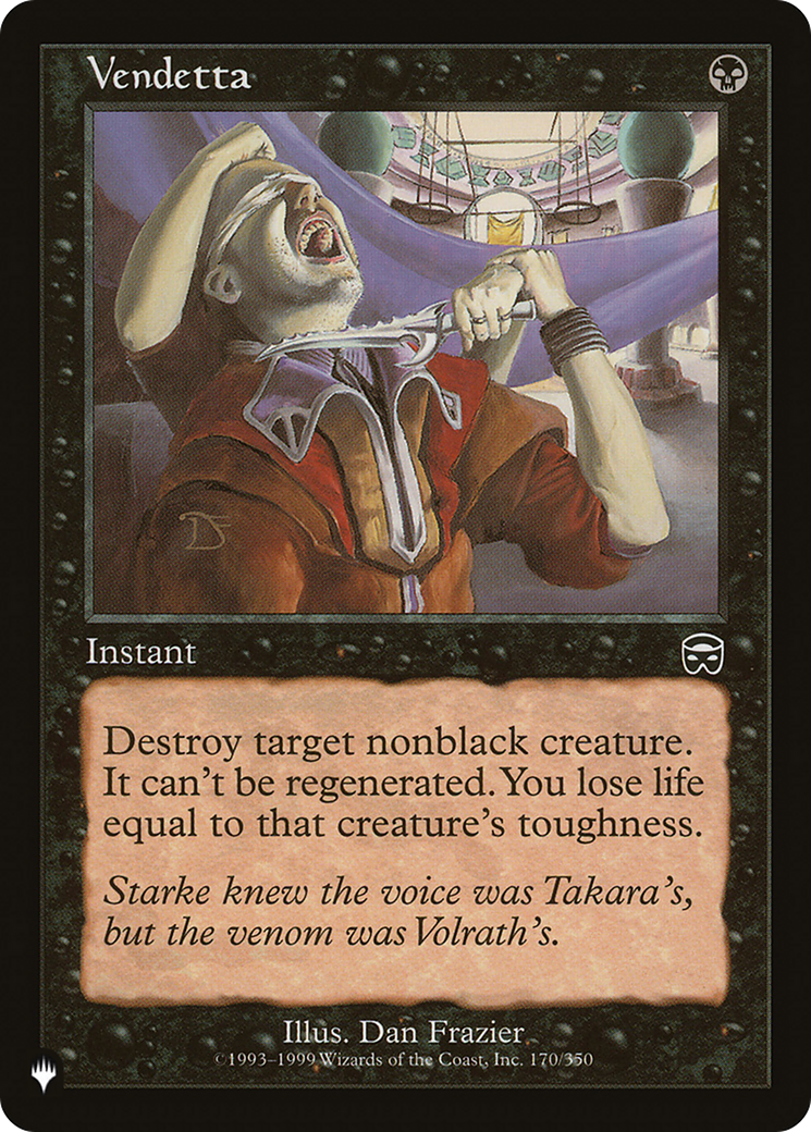 Vendetta (LIST-170/350) - The List