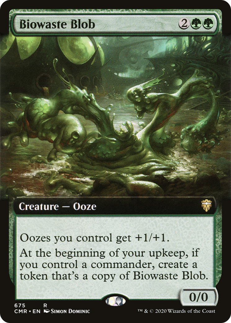 Biowaste Blob (Extended Art) (CMR-675) - Commander Legends: (Extended Art) Foil