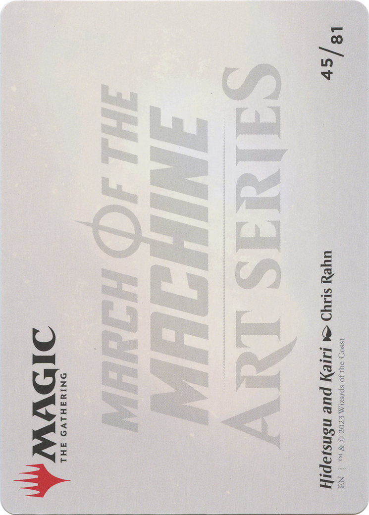 Hidetsugu and Kairi // Hidetsugu and Kairi (AMOM-045) - March of the Machine Art Series (Borderless) Foil