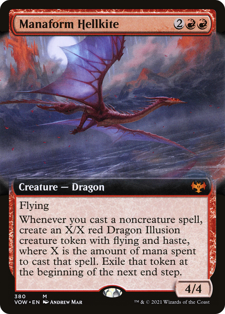 Manaform Hellkite (Extended Art) (VOW-380) - Innistrad: Crimson Vow: (Extended Art)