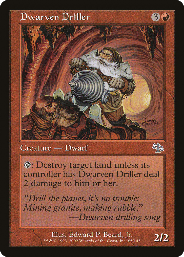Dwarven Driller (JUD-085) - Judgment Foil