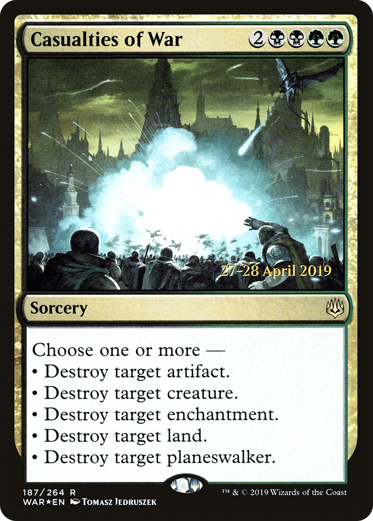 Casualties of War (PRE-187) - War of the Spark Promos Foil