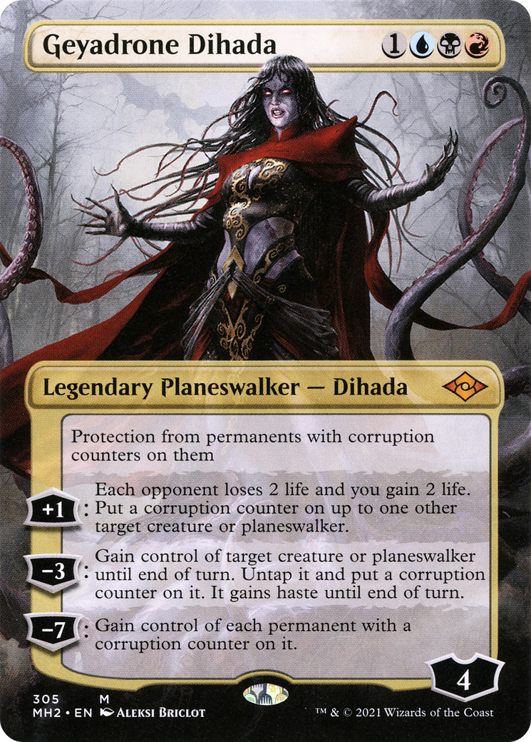 Geyadrone Dihada (Borderless) (MH2-305) - Modern Horizons 2 (Borderless) Foil