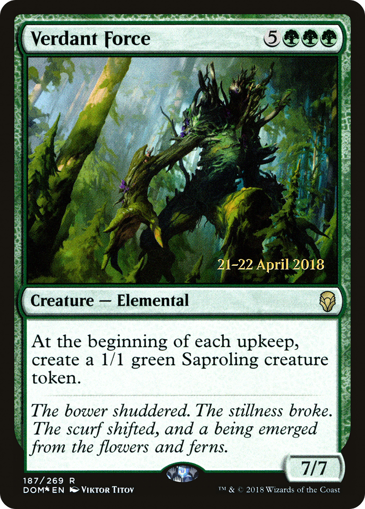 Verdant Force (PRE-187) - Dominaria Promos Foil