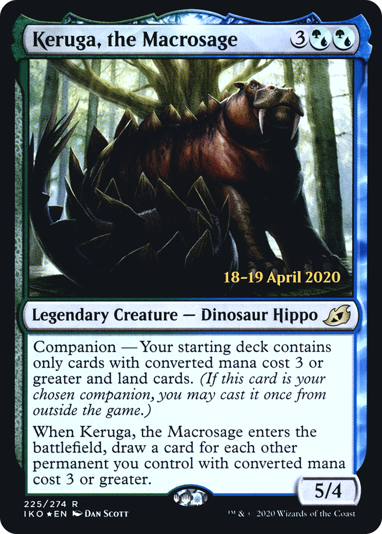 Keruga, the Macrosage (PRE-225) - Ikoria: Lair of Behemoths Promos: (companion) Foil