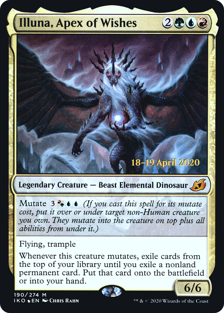 Illuna, Apex of Wishes (PRE-190) - Ikoria: Lair of Behemoths Promos Foil