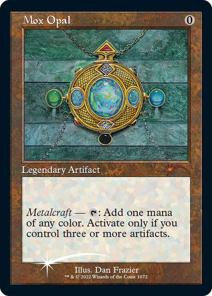 Mox Opal (Retro Frame) (Foil Etched) (SLD-1072) - Secret Lair Drop Series Foil