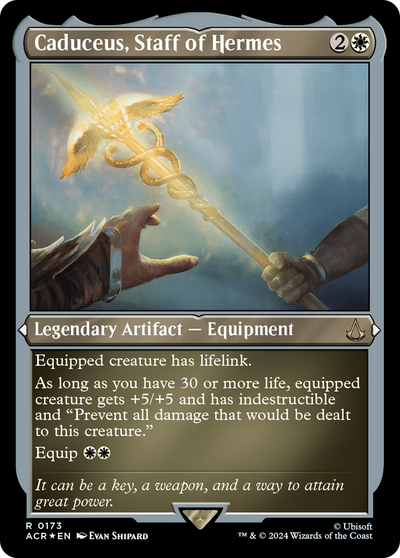 Caduceus, Staff of Hermes (ACR-173) - Assassin's Creed Etched Foil