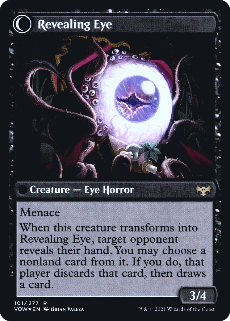 Concealing Curtains (PRE-101) - Innistrad: Crimson Vow Promos: (Double Faced Transform) Foil