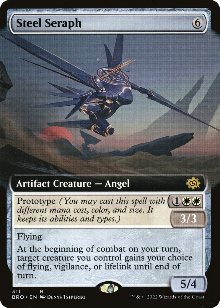 Steel Seraph (Extended Art) (BRO-311) - The Brothers' War: (Extended Art)