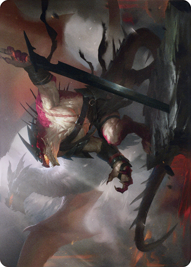 Rivaz of the Claw // Rivaz of the Claw (ADMU-053) - Dominaria United Art Series (Borderless)