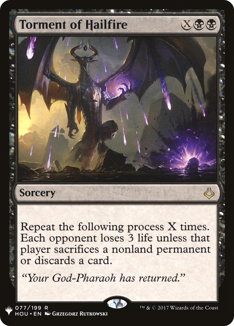 Torment of Hailfire (LIST-077) - The List