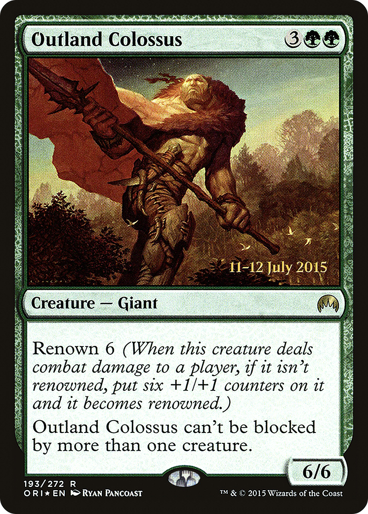 Outland Colossus (PRE-193) - Magic Origins Promos Foil