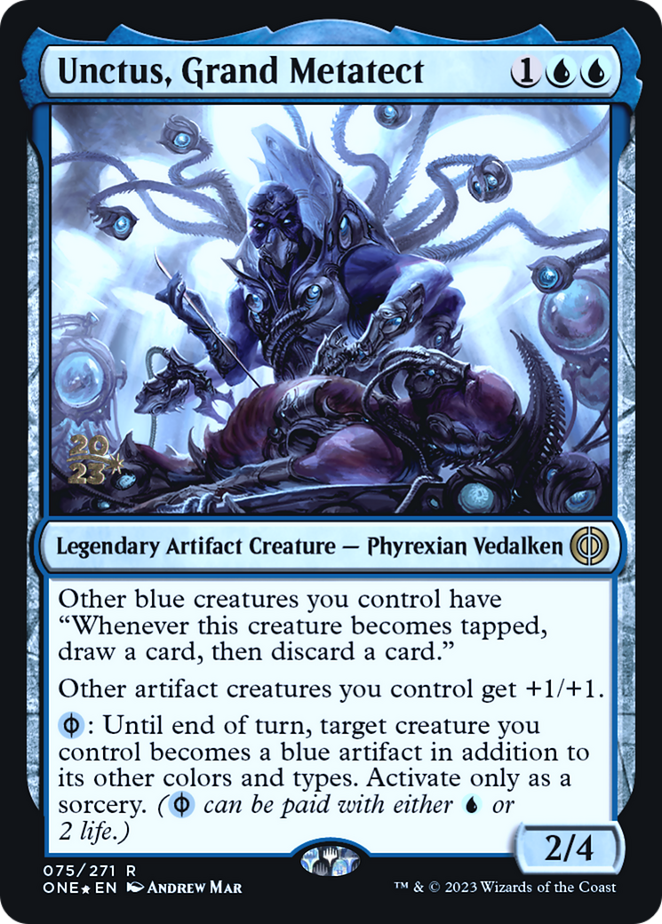 Unctus, Grand Metatect (PRE-075) - Phyrexia: All Will Be One Promos Foil