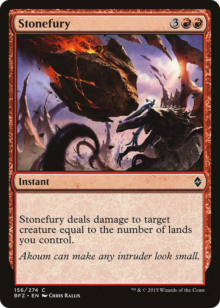 Stonefury (BFZ-156) - Battle for Zendikar
