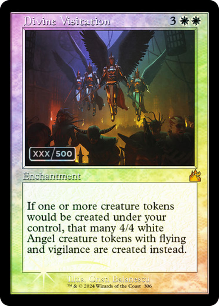 Divine Visitation (Retro Frame) (Serial Numbered) (RVR-306) - Ravnica Remastered Foil