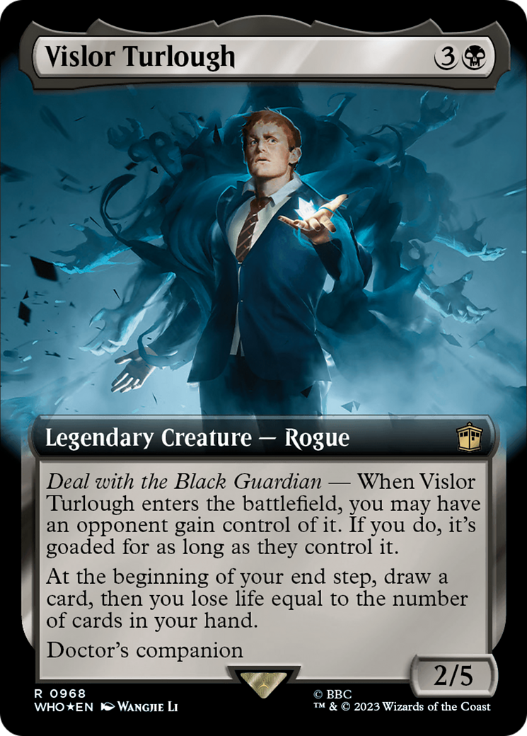Vislor Turlough (Extended Art) (Surge Foil) (WHO-968) - Doctor Who: (Extended Art) Foil