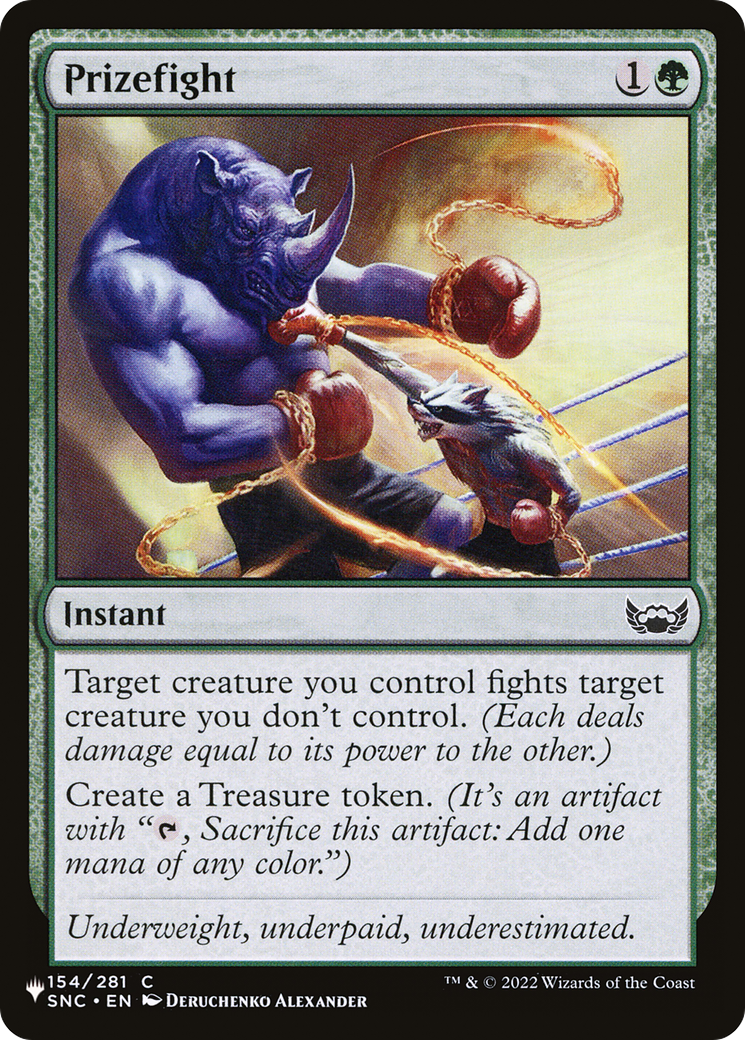 Prizefight (LIST-154/281) - The List