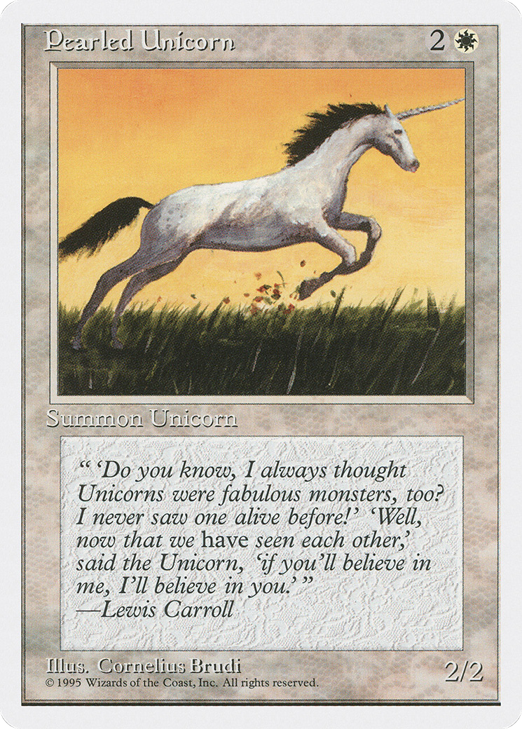 Pearled Unicorn (4ED-) - Fourth Edition
