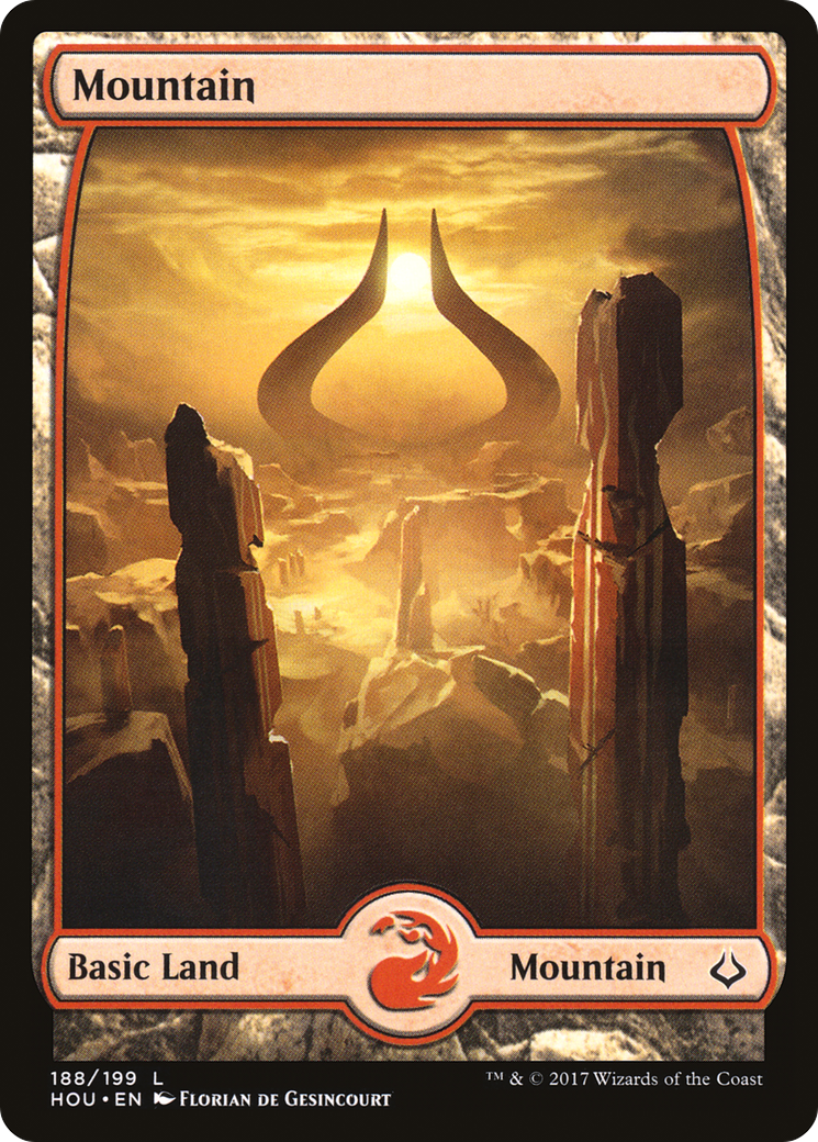 Mountain (188) - Full Art (HOU-188) - Hour of Devastation Foil