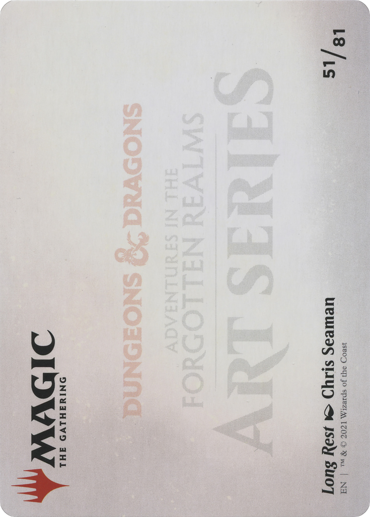 Long Rest // Long Rest (AAFR-051) - Adventures in the Forgotten Realms Art Series (Borderless) Foil