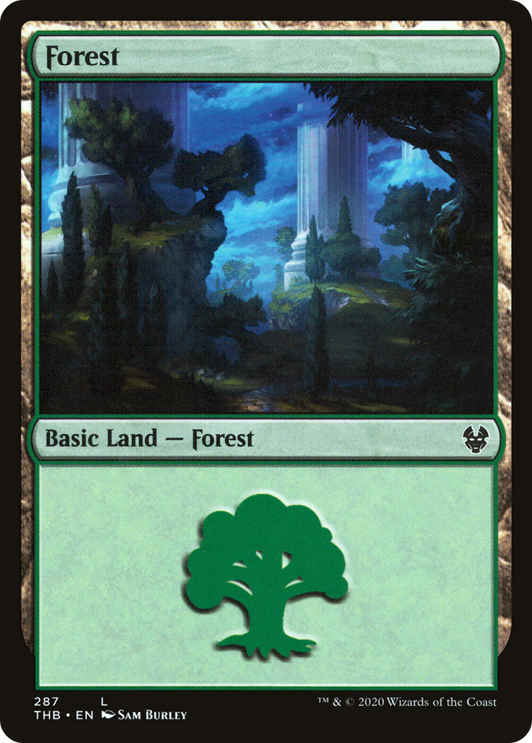 Forest (287) (THB-287) - Theros Beyond Death Foil