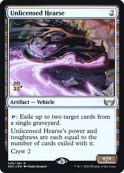 Unlicensed Hearse (PRE-246) - Streets of New Capenna Promos Foil